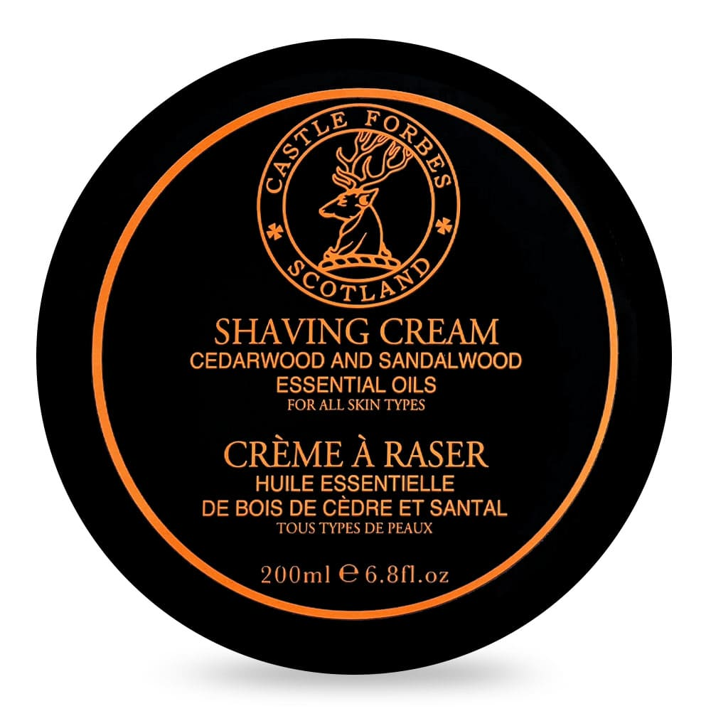 Castle Forbes Cedarwood & Sandalwood Shaving Cream 200ml