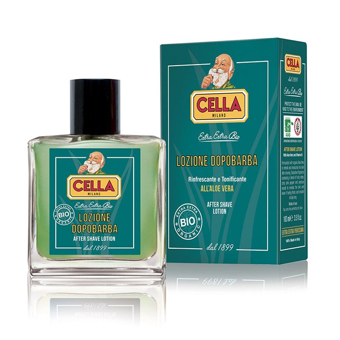 Cella Milano Organic Aftershave Lotion with Aloe Vera 100ml