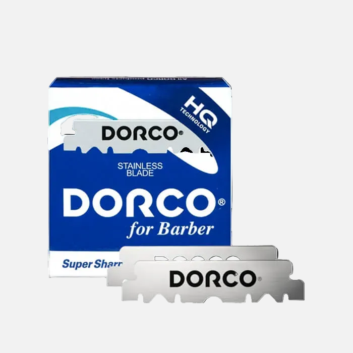 Dorco Blue Half-Blade Single-Edge Razor Blades (pack of 100)