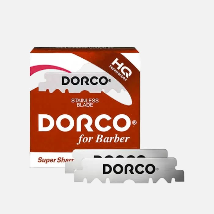 Dorco Red Half-Blade Single-Edge Razor Blades (pack of 100)
