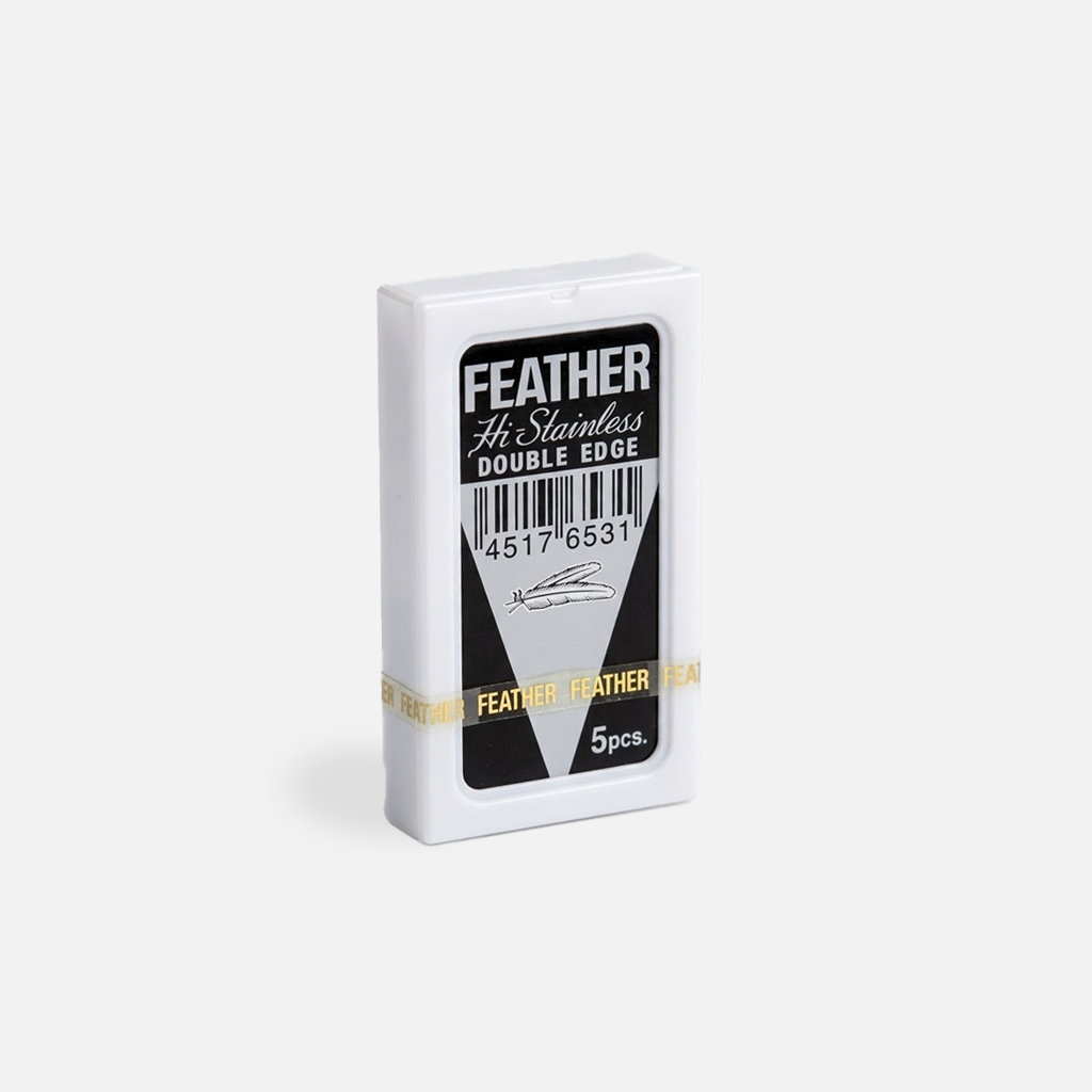 Feather Hi-Stainless Double Edge Razor Blades (pack of 5)