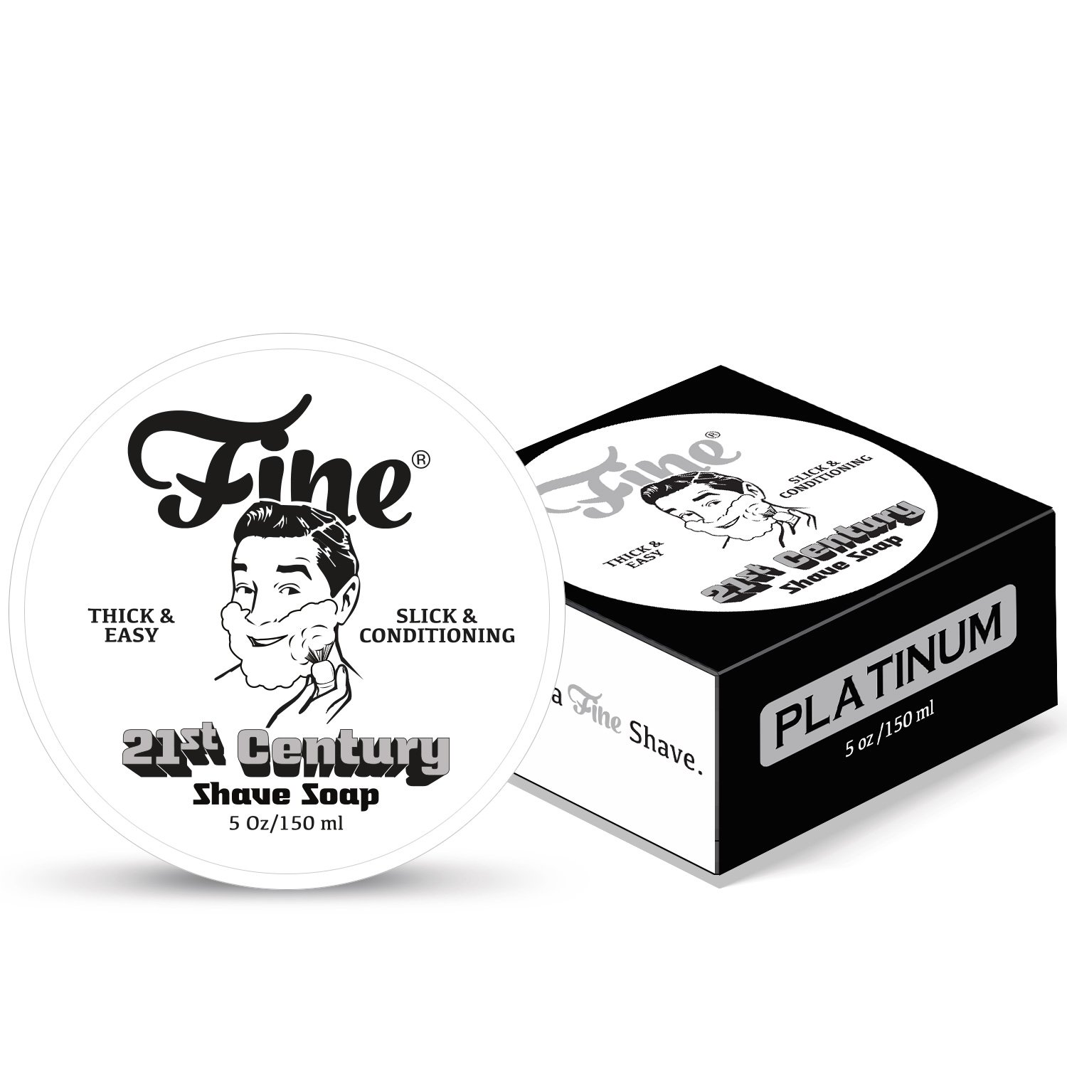Fine Accoutrements Platinum Shaving Soap 150ml