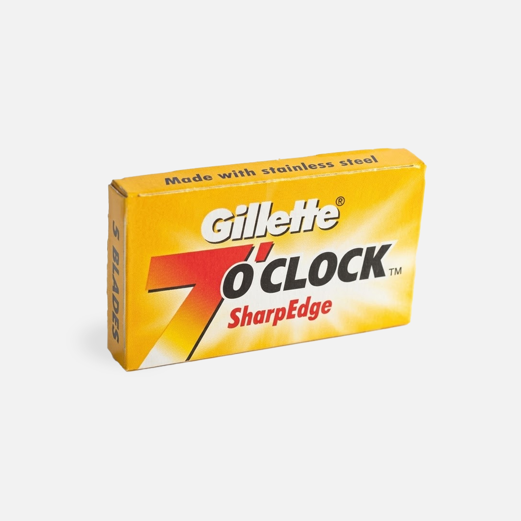 Gillette 7 O'Clock SharpEdge Double Edge Razor Blades (pack of 5)