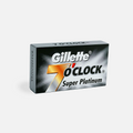 Gillette 7 O'Clock Super Platinum Double Edge Razor Blades (pack of 5)