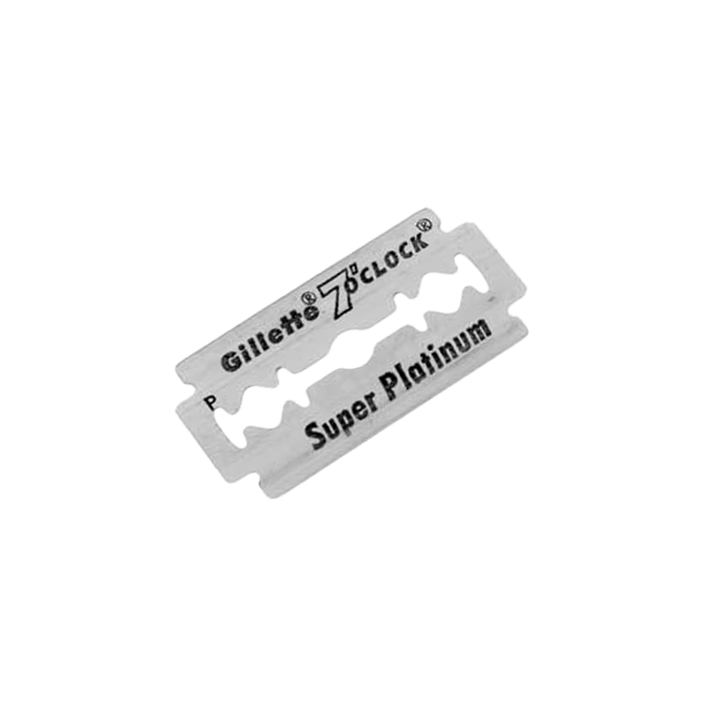 Gillette 7 O'Clock Super Platinum Double Edge Razor Blades (pack of 5)