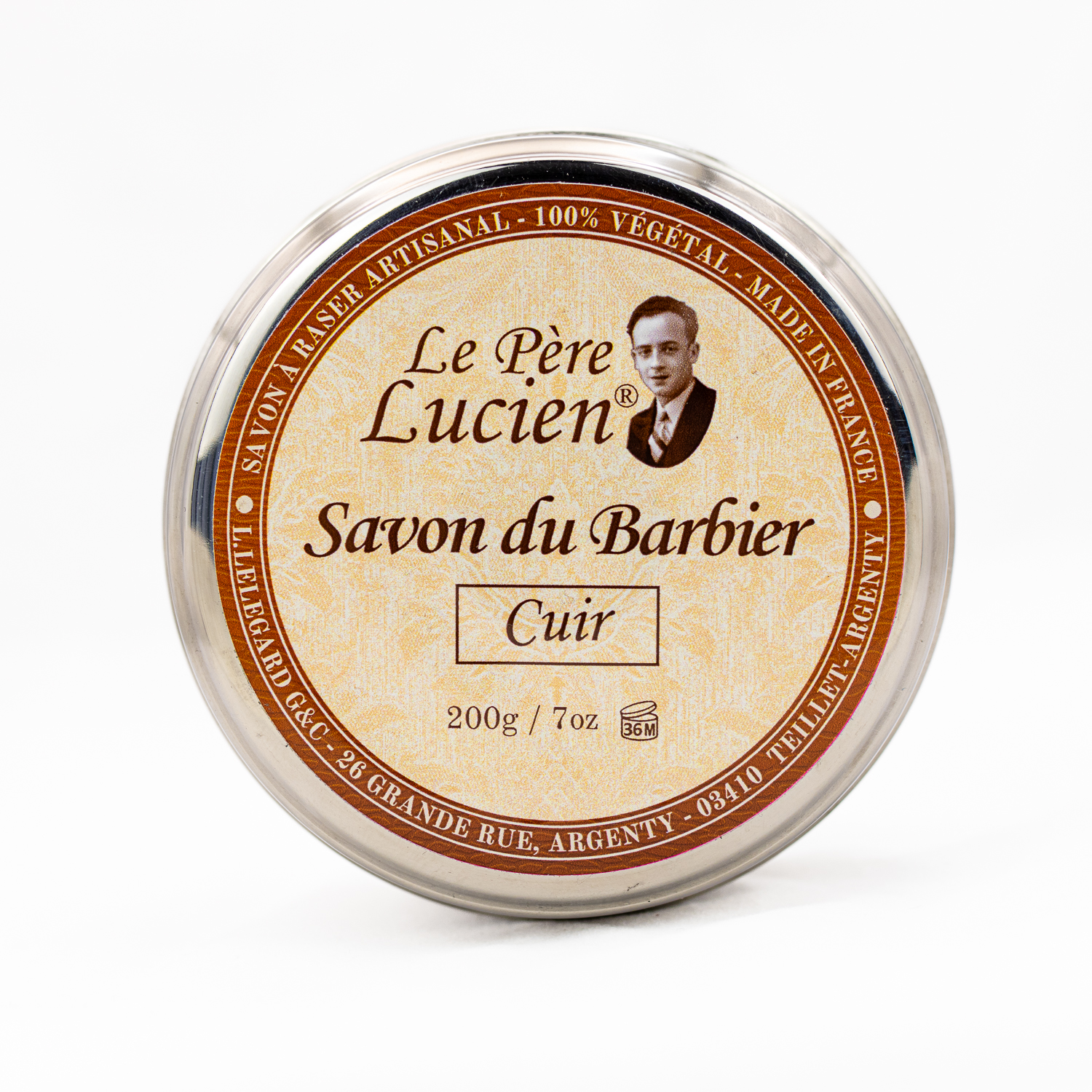 Le Père Lucien Cuir Shaving Soap 200g