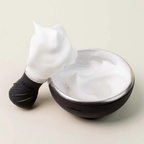 Leaf Shave Shave Bowl and Brush Set Black