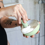 Leaf Shave Shave Bowl and Brush Set Sage