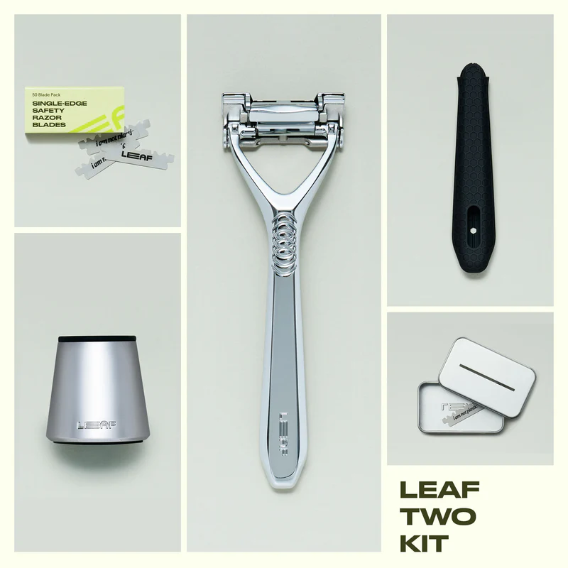 Leaf Shave Leaf Two Silver Safety Razor