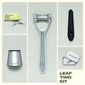 Leaf Shave Leaf Two Silver Razor Kit