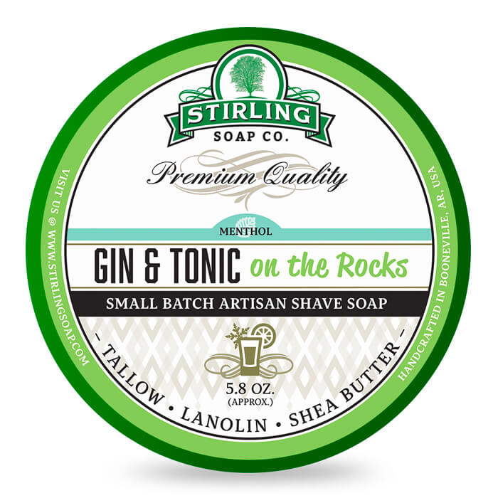 Stirling Gin & Tonic on the Rocks Shaving Soap 170ml