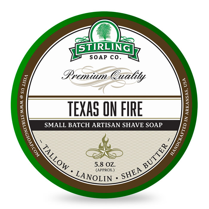 Stirling Texas on Fire Shaving Soap 170ml