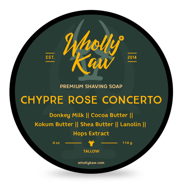 Wholly Kaw Chypre Rose Concerto Shaving Soap 114g