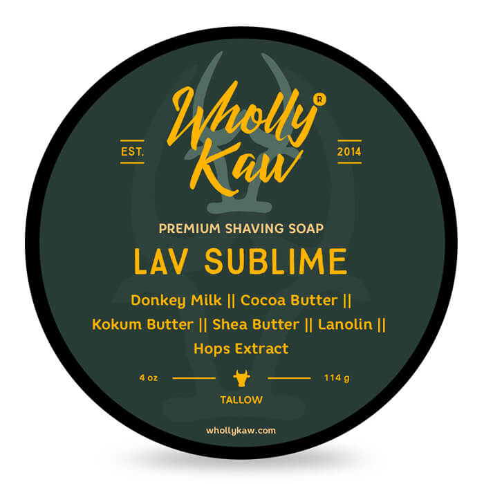 Wholly Kaw Lav Sublime Shaving Soap 114g