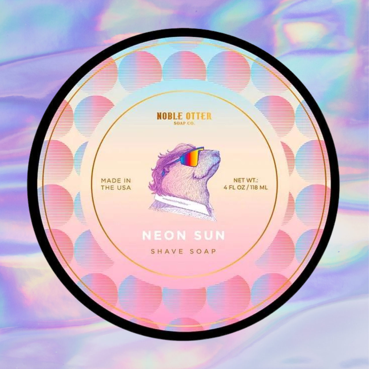 Noble Otter Neon Sun Shaving Soap | Agent Shave | Wet Shaving Supplies UK