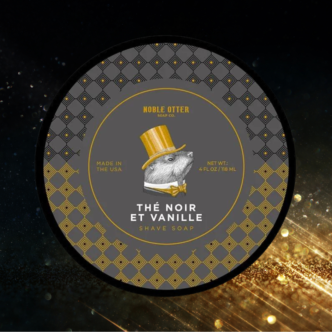 Noble Otter Shaving Soap The Noir Et Vanille | Agent Shave | Wet Shaving Supplies UK