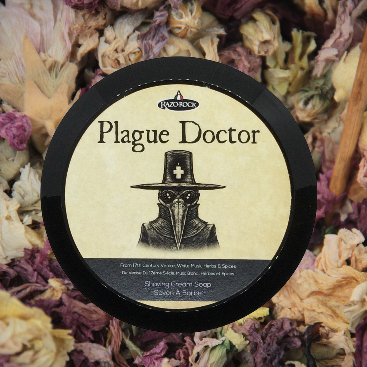 RazoRock Floral Shaving Soap Plague Doctor