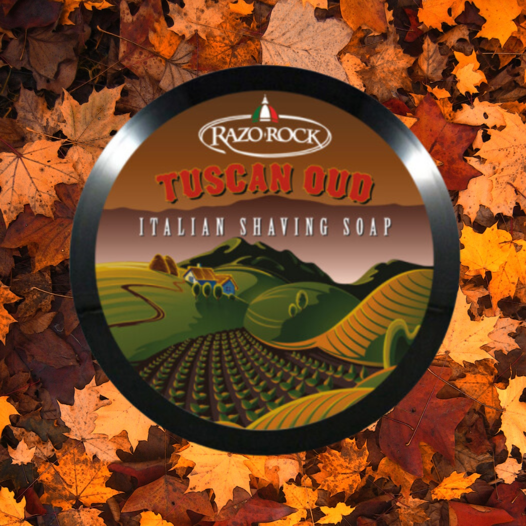 RazoRock Tuscan Oud Shaving Soap | Agent Shave | Wet Shaving Supplies UK