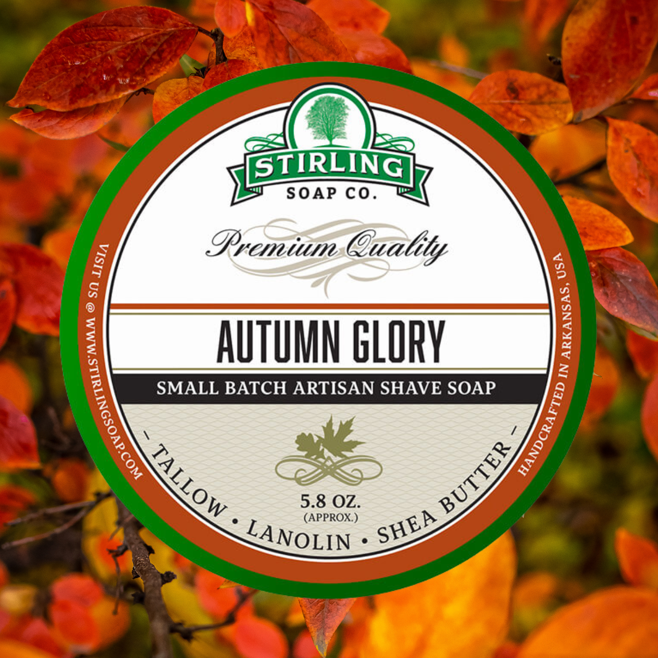 Stirling Autumn Glory Shaving Soap | Agent Shave | Wet Shaving Supplies UK