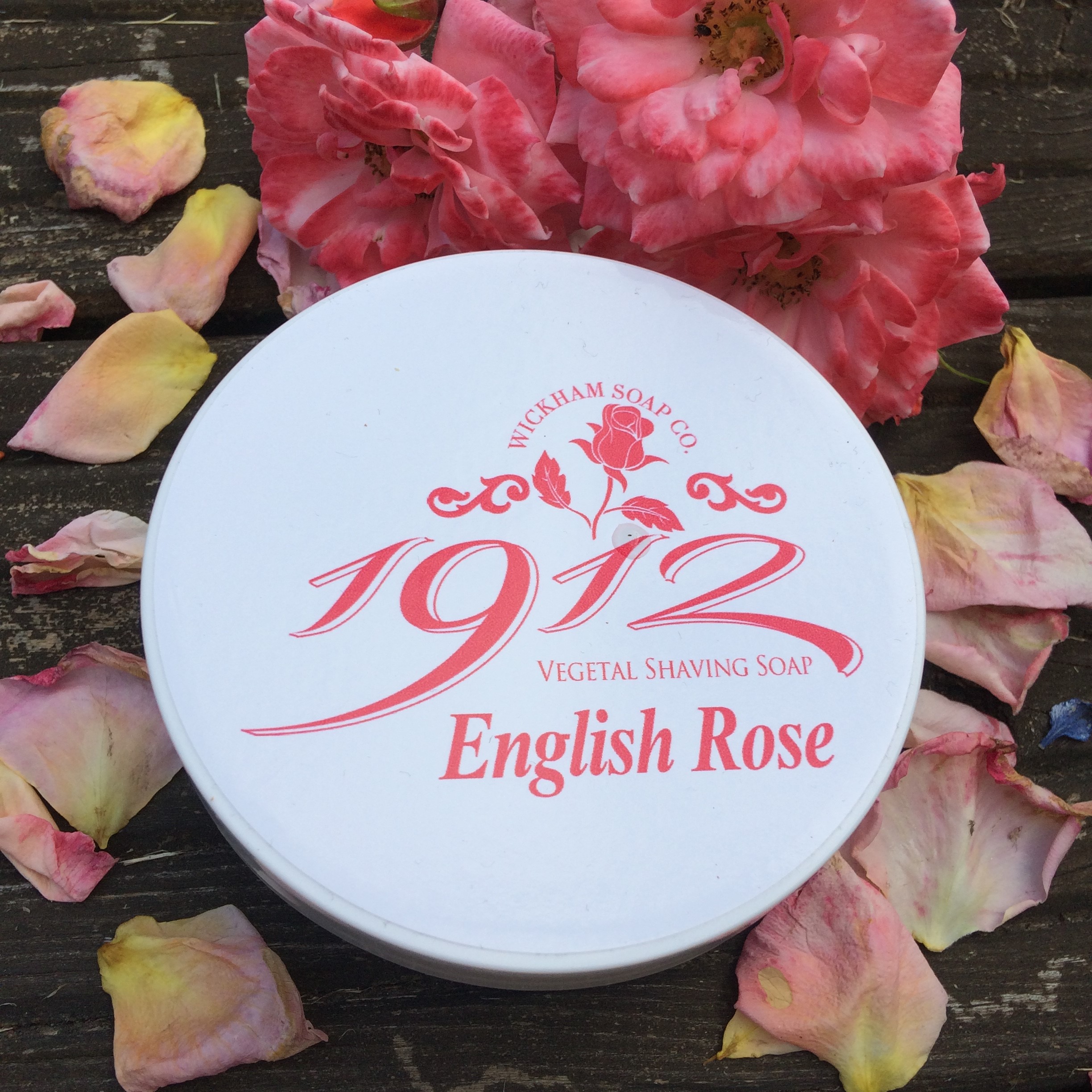 Wickham Soap Co English Rose Shaving Soap | Agent Shave | Wet Shaving Supplies Uk